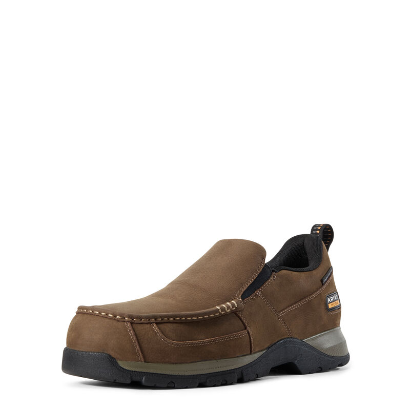 Ariat Edge Lte Slip-On Sd Composite Toe - Miesten TummanRuskea Työsaappaat ( VZEDRB-467 )